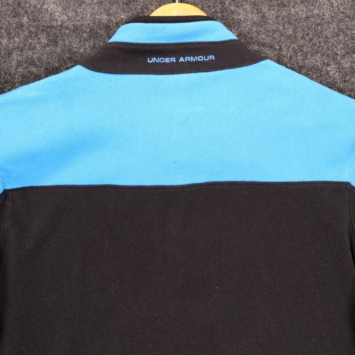 Under Armour Under Armour Fleece Pullover Mens Large Blue Colorblock 1/4 Zip Active Size US L / EU 52-54 / 3 - 4 Thumbnail