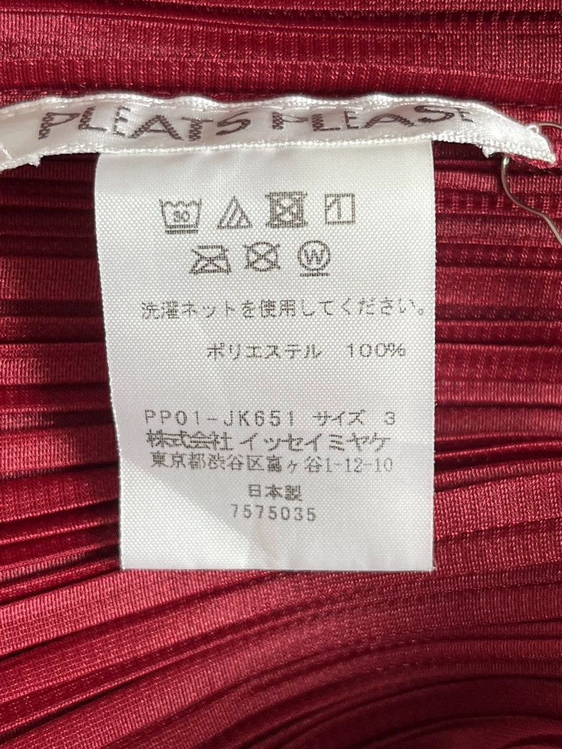 Issey Miyake Issey Miyake size:3 Red window patterned pleated vest Size S / US 4 / IT 40 - 3 Thumbnail