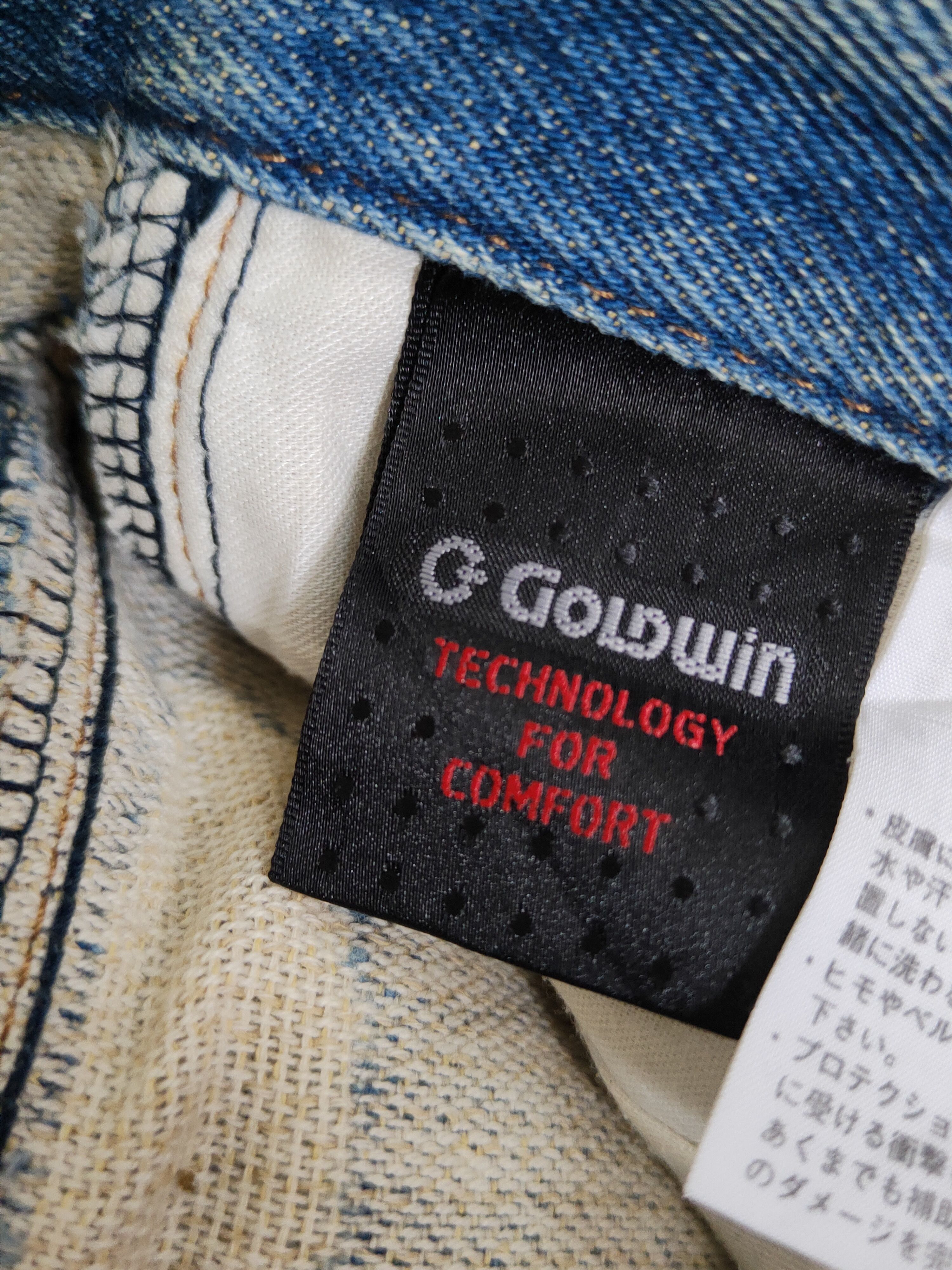 Goldwin Goldwin Blue Distressed Ripped Jeans #W1797 Size US 31 - 15 Thumbnail