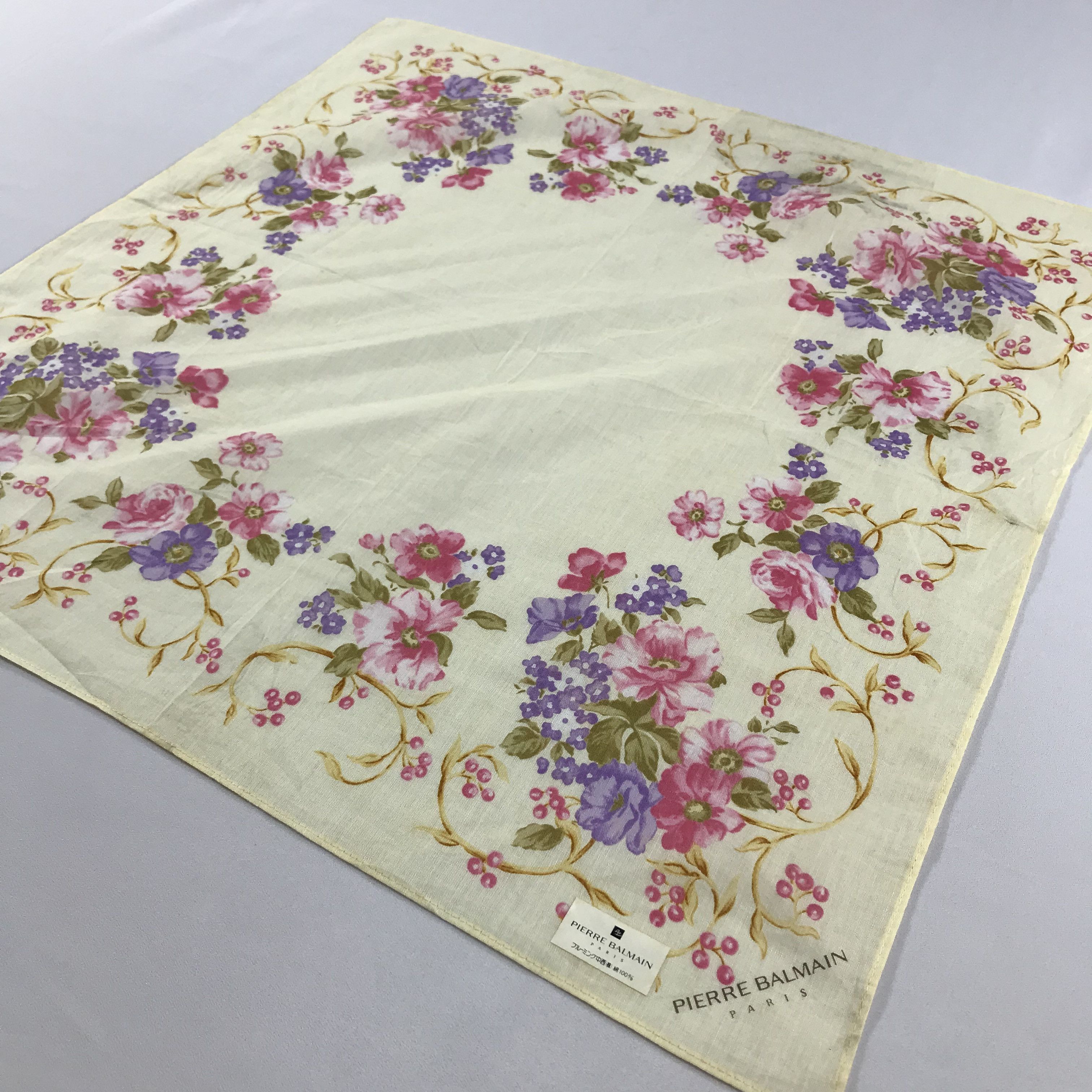 Pierre Balmain × Vintage Pierre Balmain Bandana / Handkerchief / Neckerchief - S2356 Size ONE SIZE - 2 Thumbnail