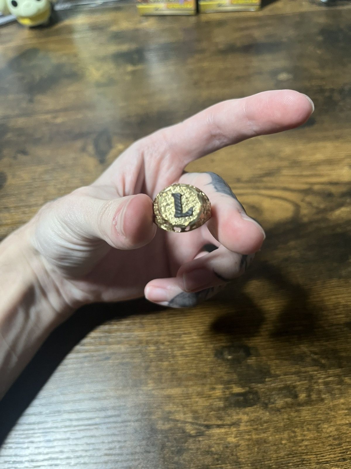 Other L letter ring gold and silver size 7 Size ONE SIZE - 1 Thumbnail
