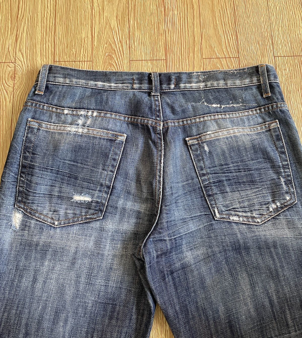 Just Cavalli Rare Design Vintage Brand Just Cavalli Ripped Jeans 2000s Size US 31 - 6 Thumbnail