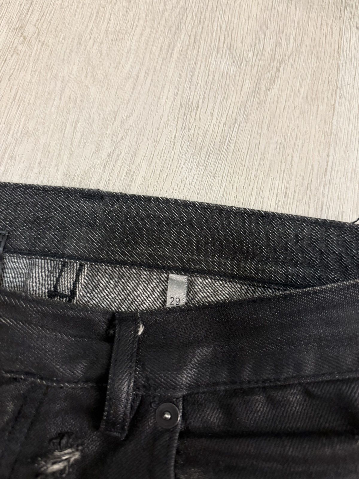 Dior Dior SS04 Hedi Slimane "Strip" Waxed Denim Size US 29 - 6 Thumbnail
