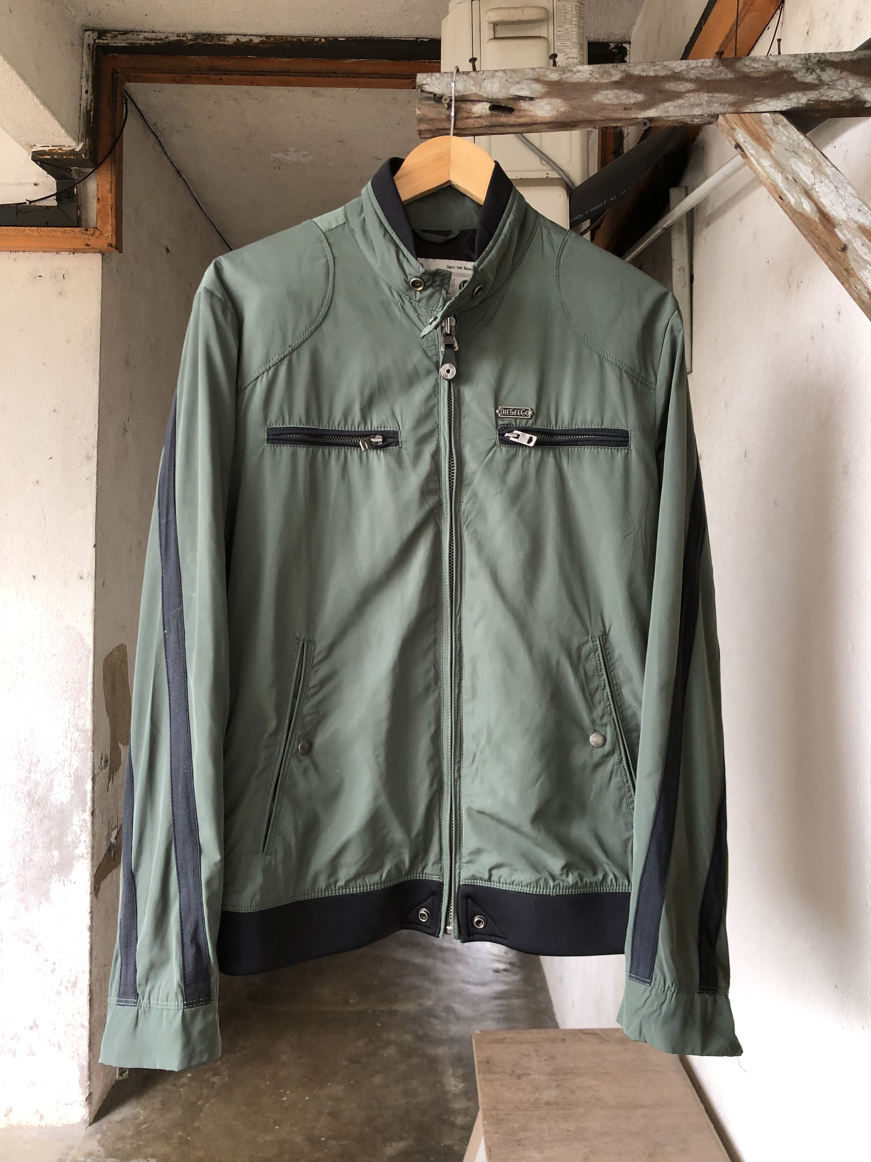 Diesel Nice❗️Diesel light Riding Jacket in Green Nylon Size US XL / EU 56 / 4 - 1 Thumbnail