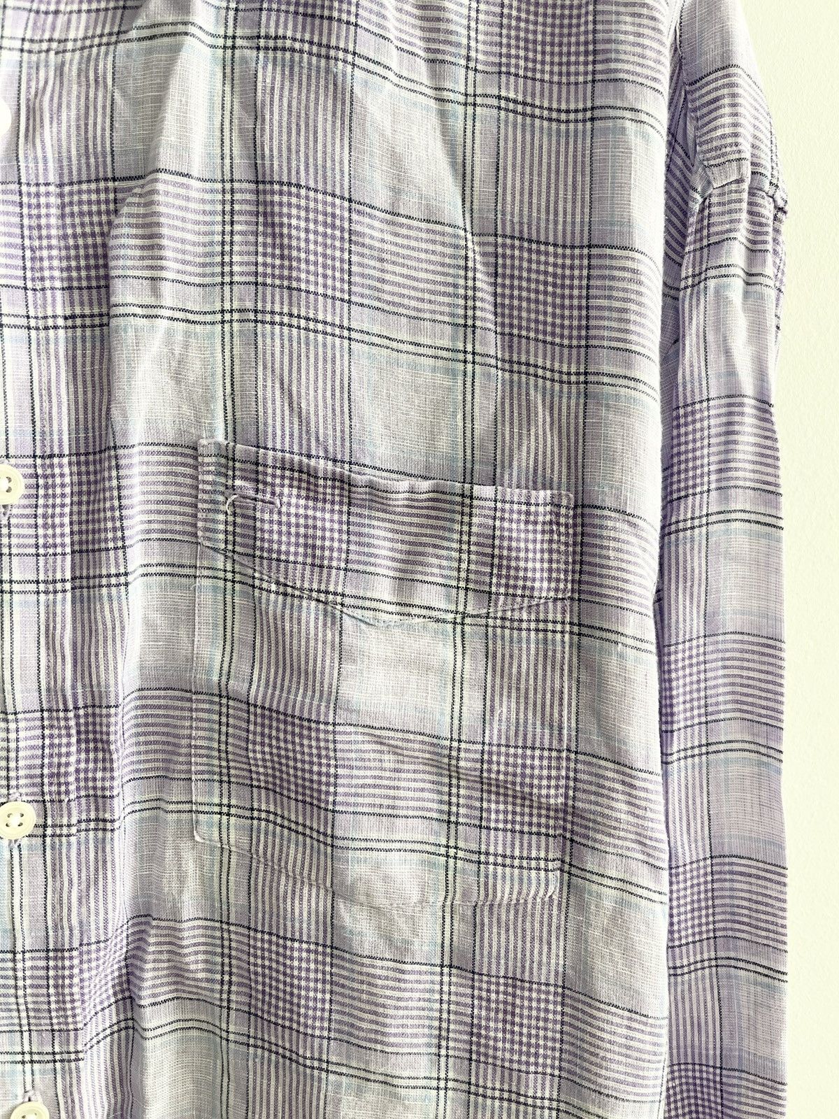 Faconnable STEAL! Vintage 1990s Faconnable Purple Flannel Shirt Size US XXL / EU 58 / 5 - 4 Thumbnail