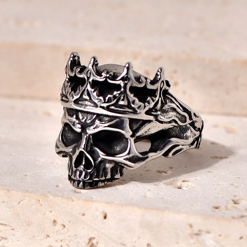 Jewelry King Skull Halloween Men's Ring Size ONE SIZE - 5 Thumbnail