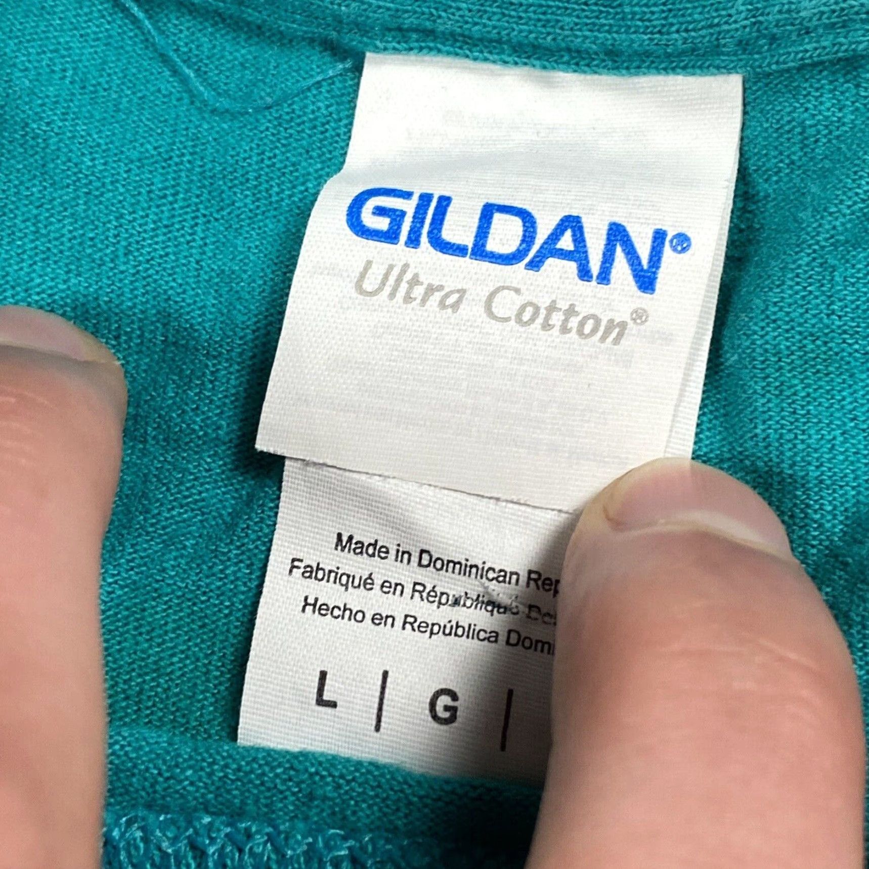 Gildan VINTAGE 1991 TopSail Turtle Project Eco Nature T-Shirt Men Size Large Teal Graphic Eco woods Size US L / EU 52-54 / 3 - 5 Thumbnail