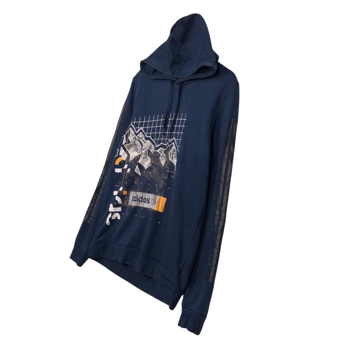 Adidas 📌Adidas Hoodie Pull Over Rare Big Logo Over Design Size US L / EU 52-54 / 3 - 3 Thumbnail