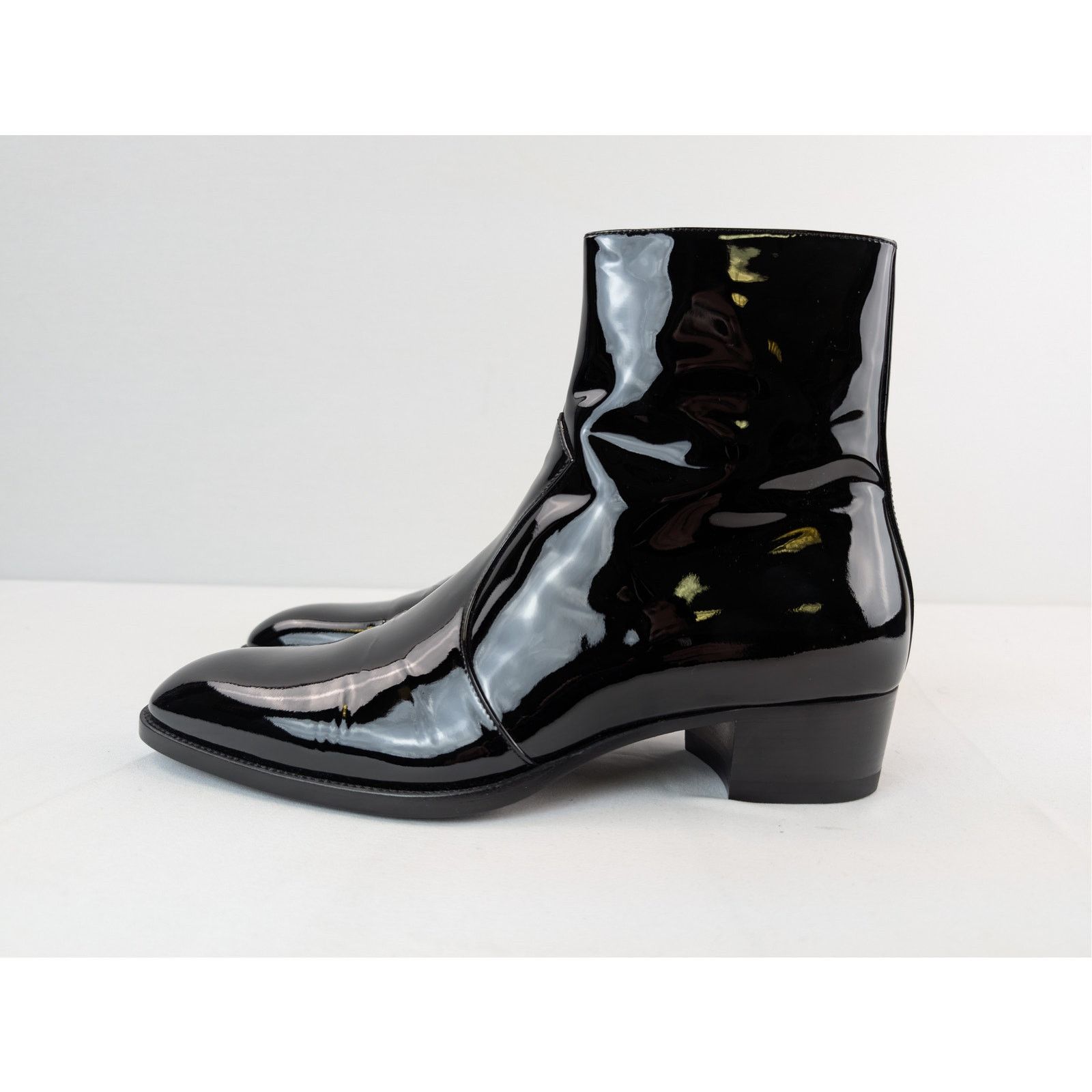 Saint Laurent Paris o1rshd1 Wyatt 40 Zip Booties Boots in Nero 41 Size US 8 / EU 41 - 9 Thumbnail