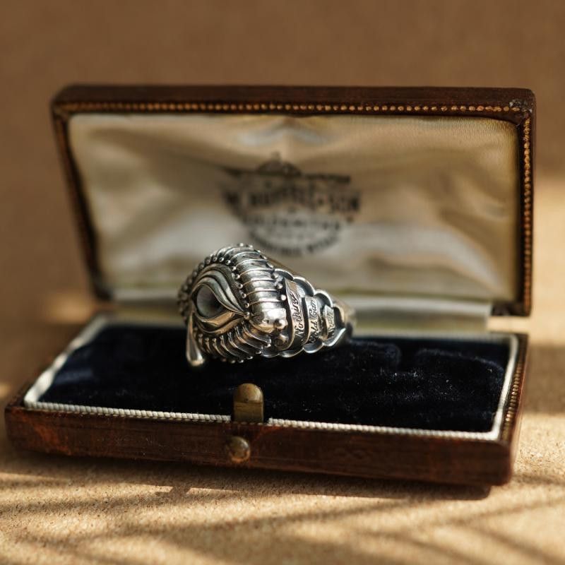 Jewelry Punk Jewelry Cry Rings Open Size Chrome Ring (Size 7-13) Size ONE SIZE - 3 Thumbnail