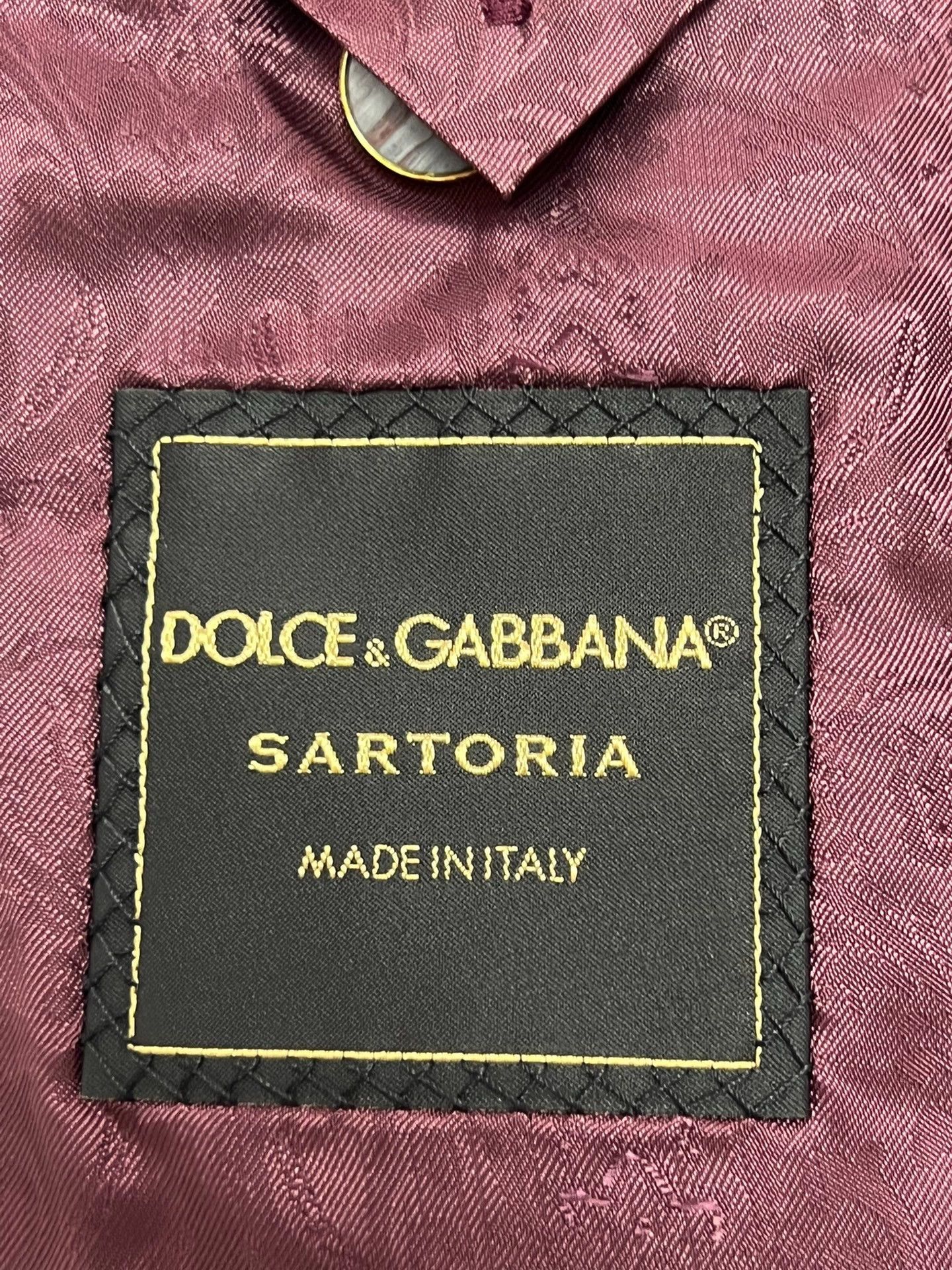 Dolce & Gabbana D&G Wool Suit Double-Breasted Navy Starry Sky Men's 54 Size 54R - 4 Thumbnail