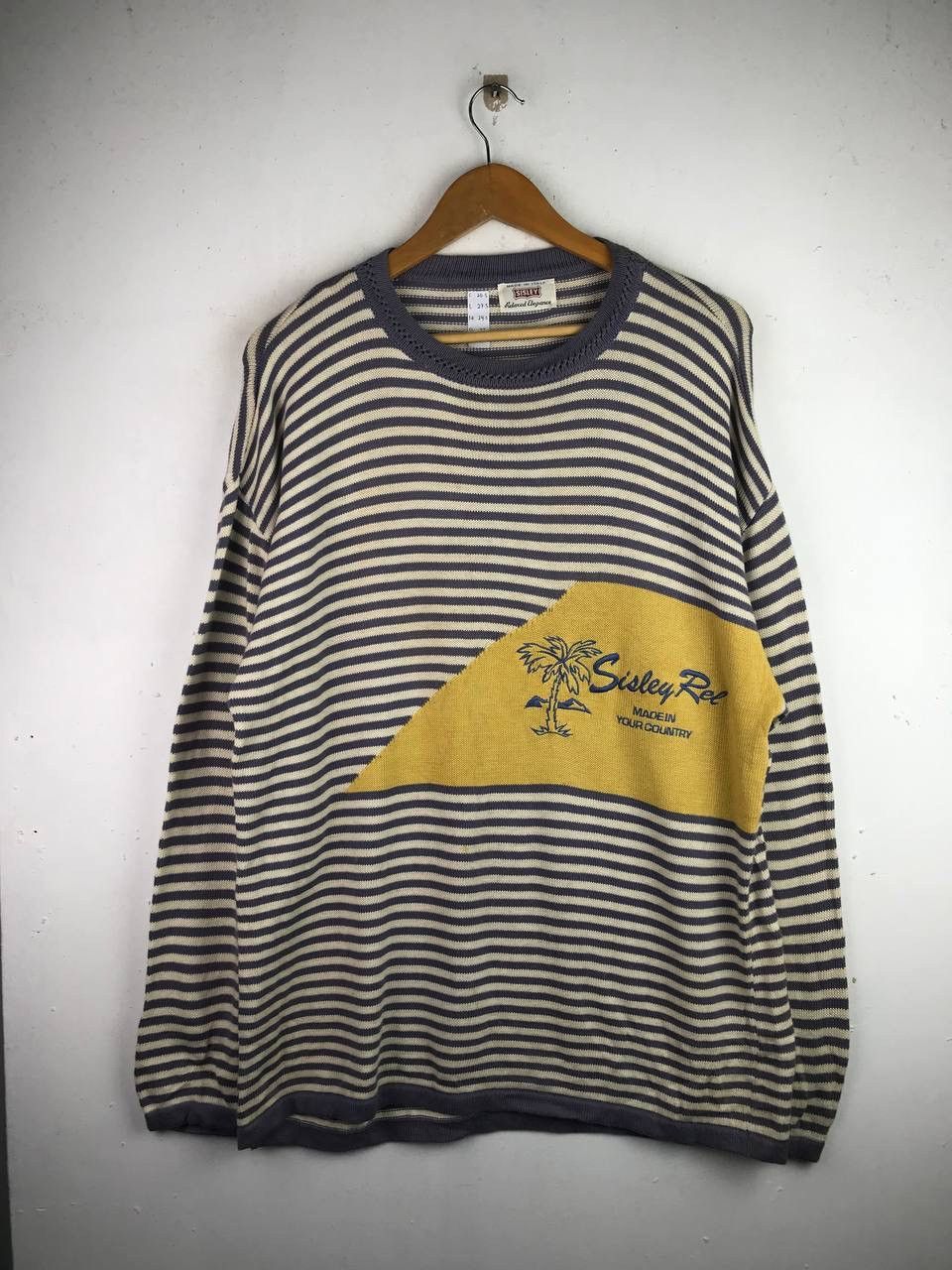 image of Italian Designers x Sisley Vintage Sisley Knit Sweater Design, Men's (Size Medium)