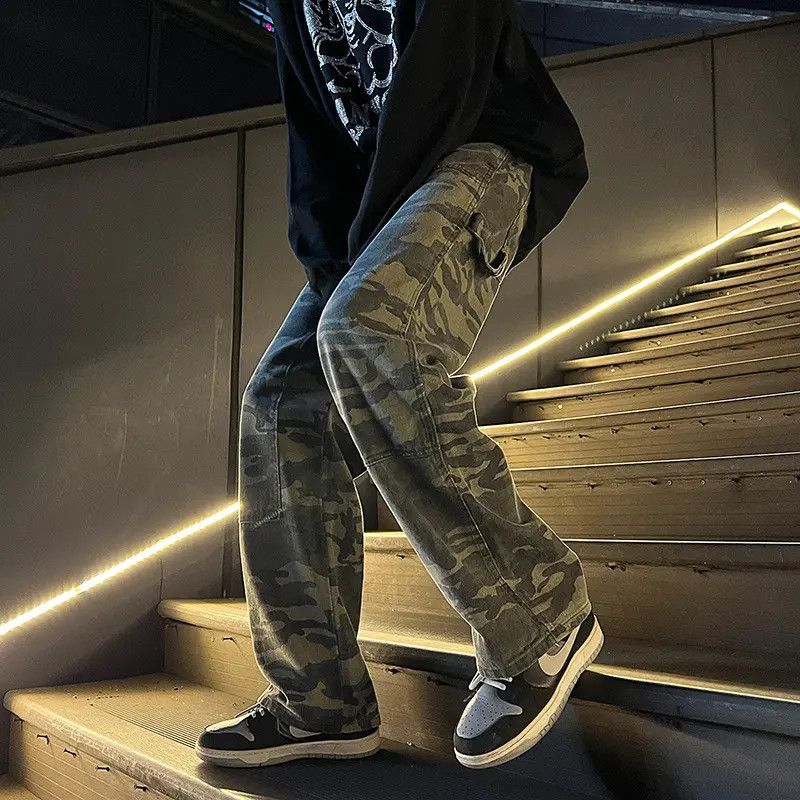 Japanese Brand × Jean Loose high street wide leg camouflage jeans Size US 32 / EU 48 - 3 Thumbnail