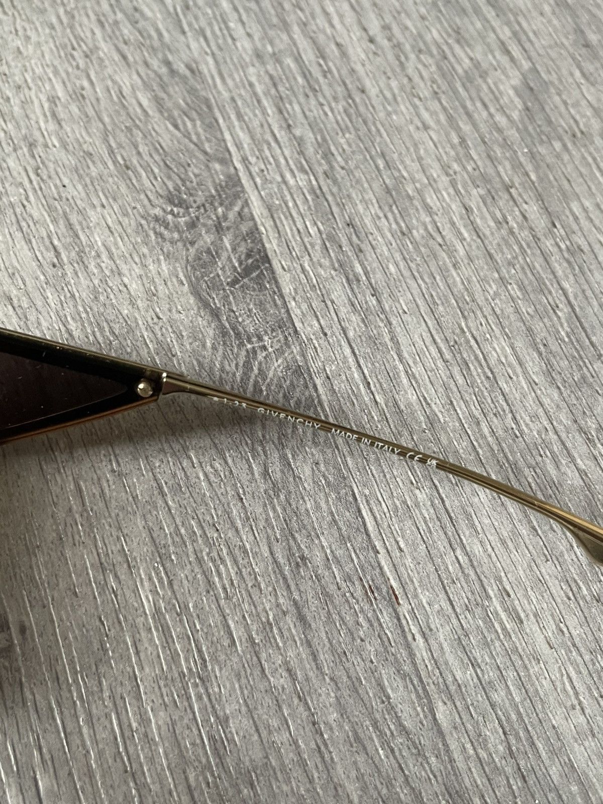 Givenchy Givenchy Gold Giv cut metal sunglasses Matthew Williams Size ONE SIZE - 6 Thumbnail