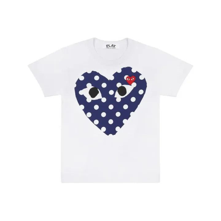Comme des Garcons Comme des Garçons Play Polka Dot Heart Tee 0079 Size US XXL / EU 58 / 5 - 1 Thumbnail