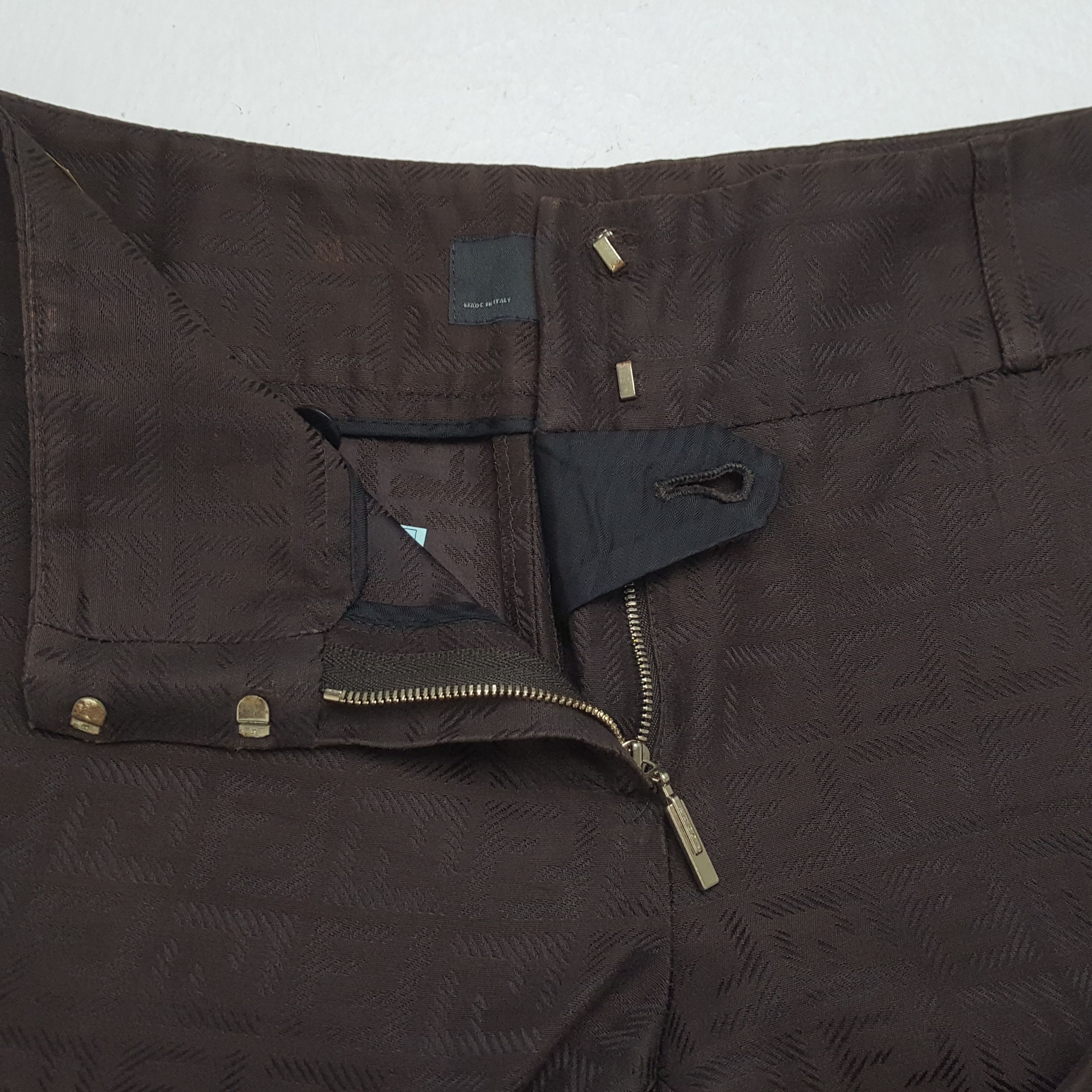 Fendi × Vintage Vintage FENDI Italian Fashion Brand Monogram Design Pants Size 27" / US 4 / IT 40 - 12 Thumbnail