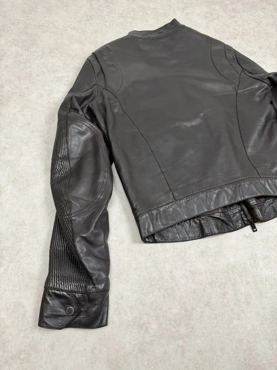 Emporio Armani AW2005 Emporio Armani Biker Black Lines Leather Jacket Size US M / EU 48-50 / 2 - 5 Thumbnail