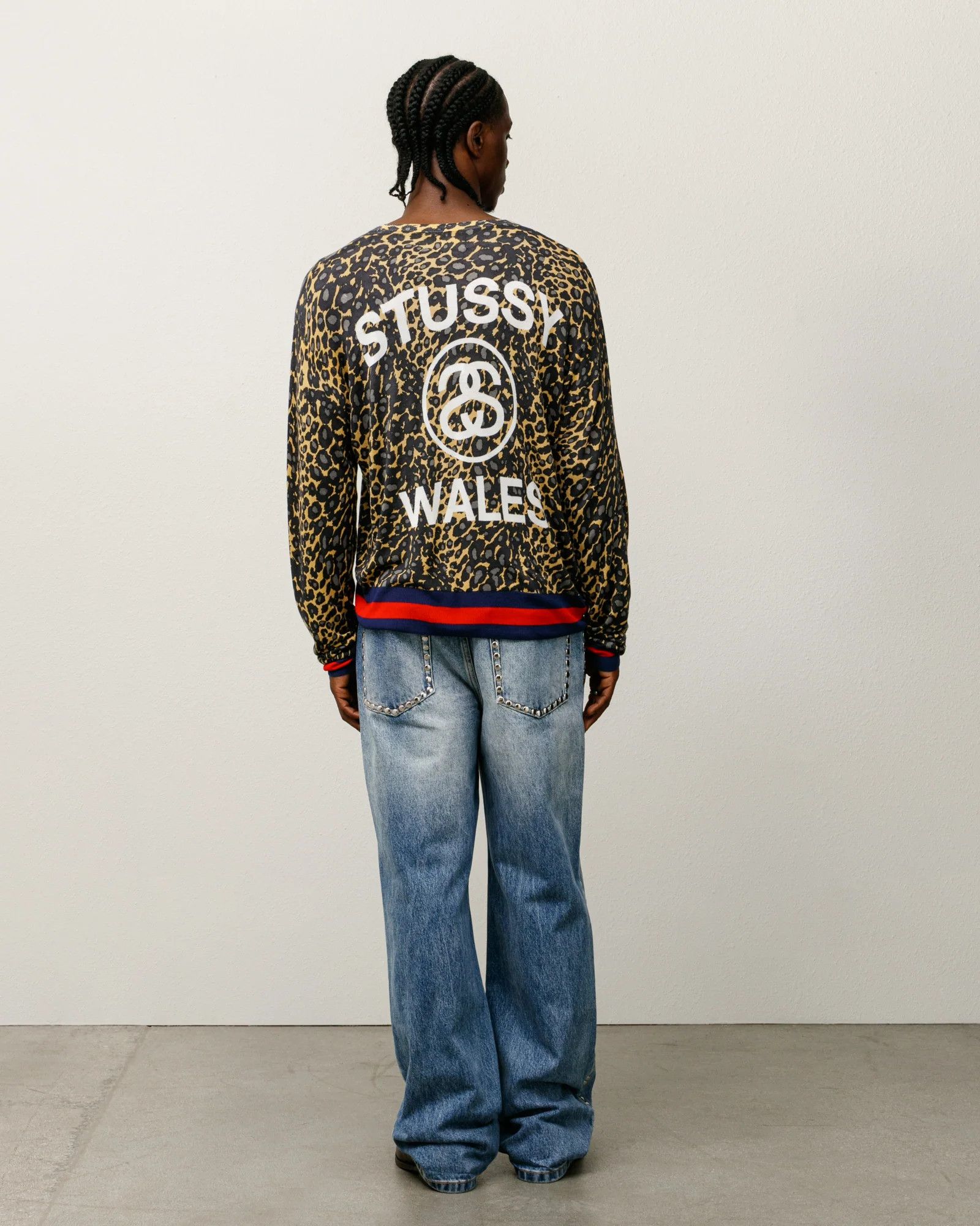 Stussy STUSSY WALES BONNER LEOPARD SWEATER Size US L / EU 52-54 / 3 - 5 Thumbnail
