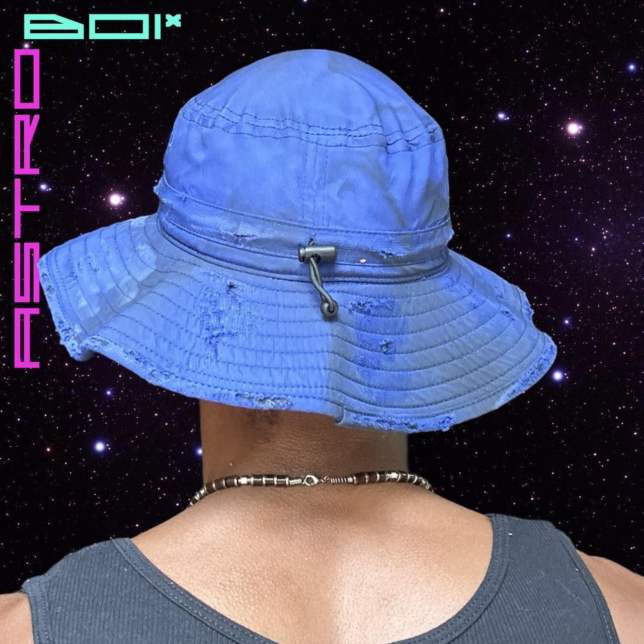 Other ASTROBOI* BLUE DISTRESSED CAMP BOOIE HAT Size ONE SIZE - 4 Thumbnail