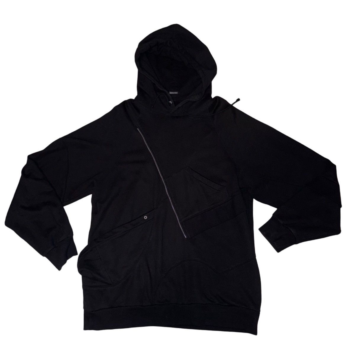 Image of Undercover Aw22 Oversized Zip Hoodie in Black, Men's (Size XL)