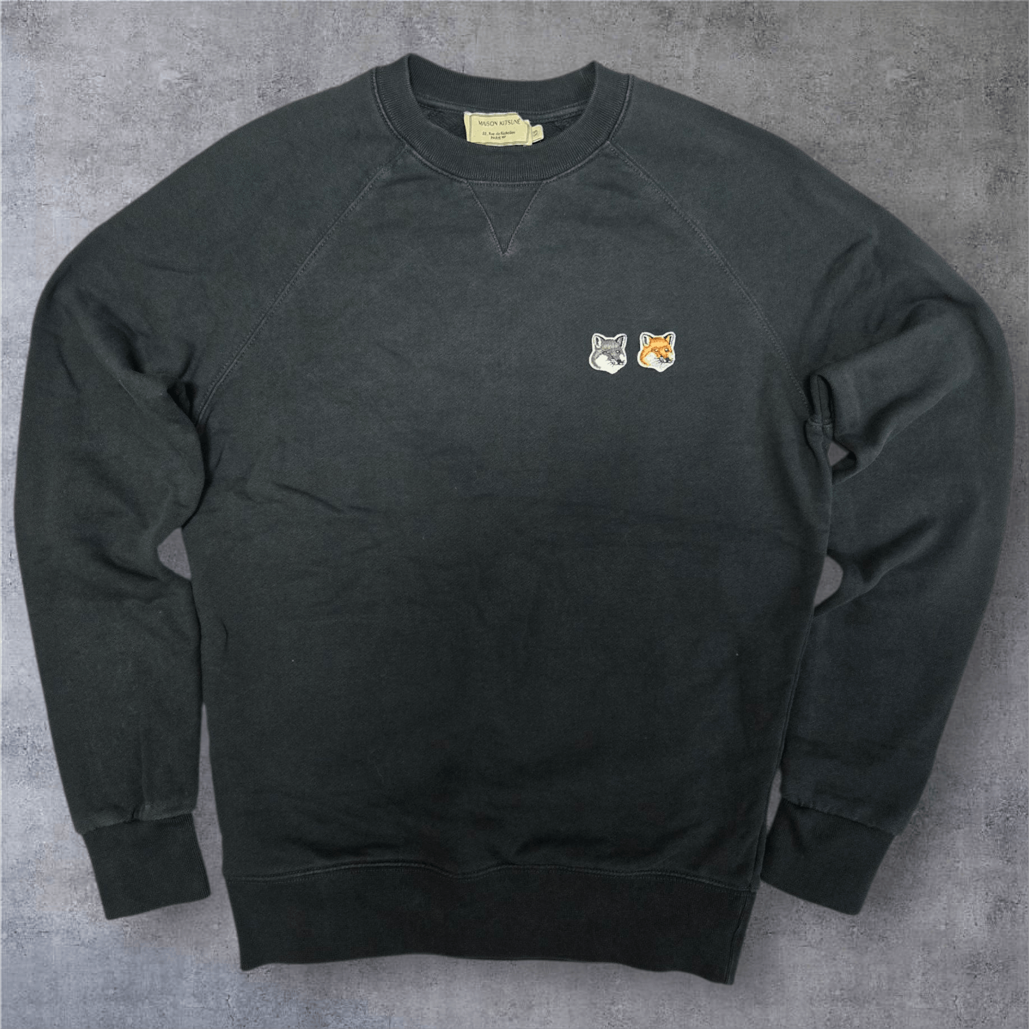 Maison Kitsune Maison Kitsune Double Fox Cotton Longsleeve Crewneck Size US XS / EU 42 / 0 - 1 Thumbnail