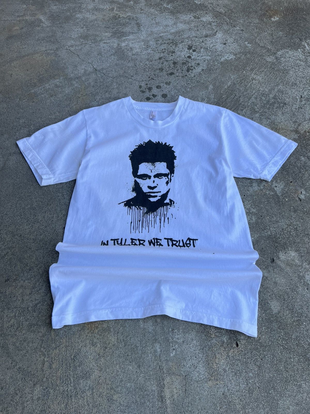 Vintage Fight Club T-shirt Tyler Durden Brad Pitt mischief