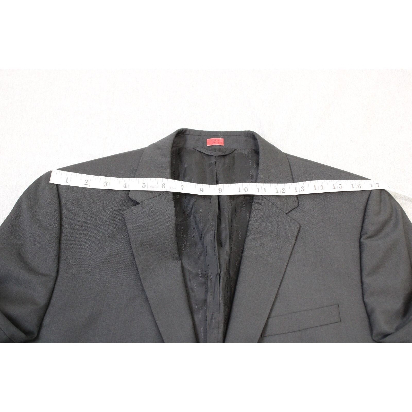 Hugo Boss Hugo Boss Mens Blazer 40S Solid Black 100% Virgin Wool Size 40S - 10 Thumbnail