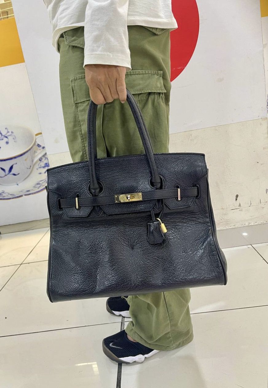 Leather HELLAS LEATHER BLACK BIRKIN Size ONE SIZE - 2 Thumbnail