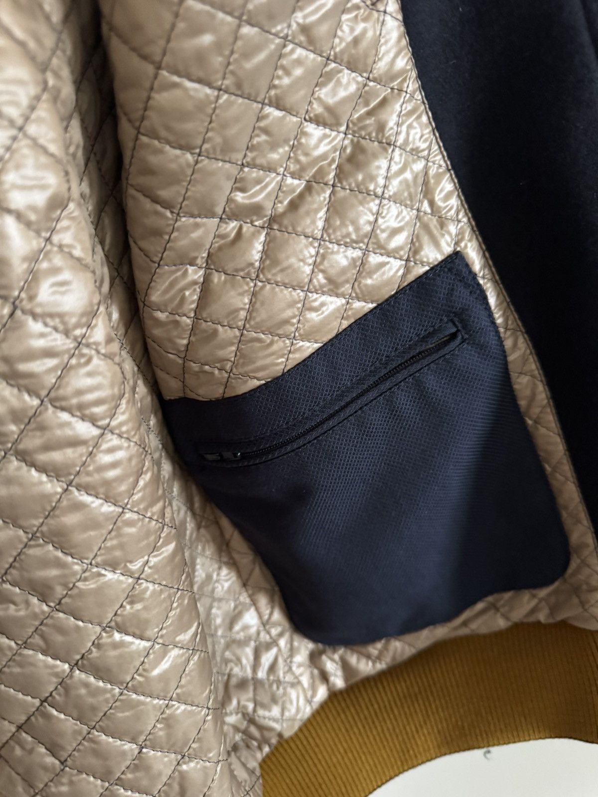 Dolce & Gabbana Luxury Wool Jacket with Gold Stitching Size US M / EU 48-50 / 2 - 7 Thumbnail