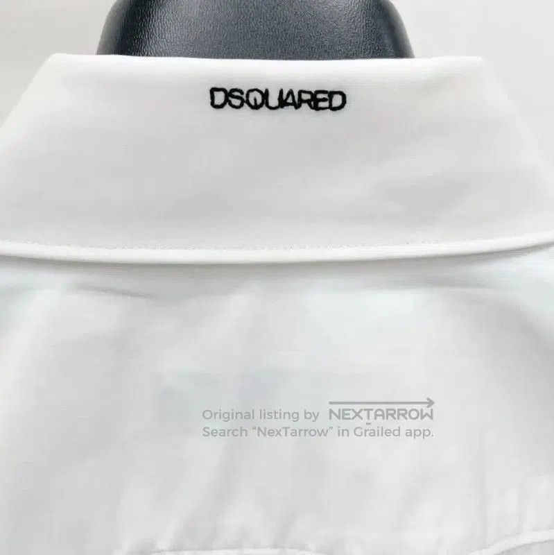 Dsquared2 DSQUARED2 White Cotton Men's Shirt . Size US L / EU 52-54 / 3 - 4 Thumbnail