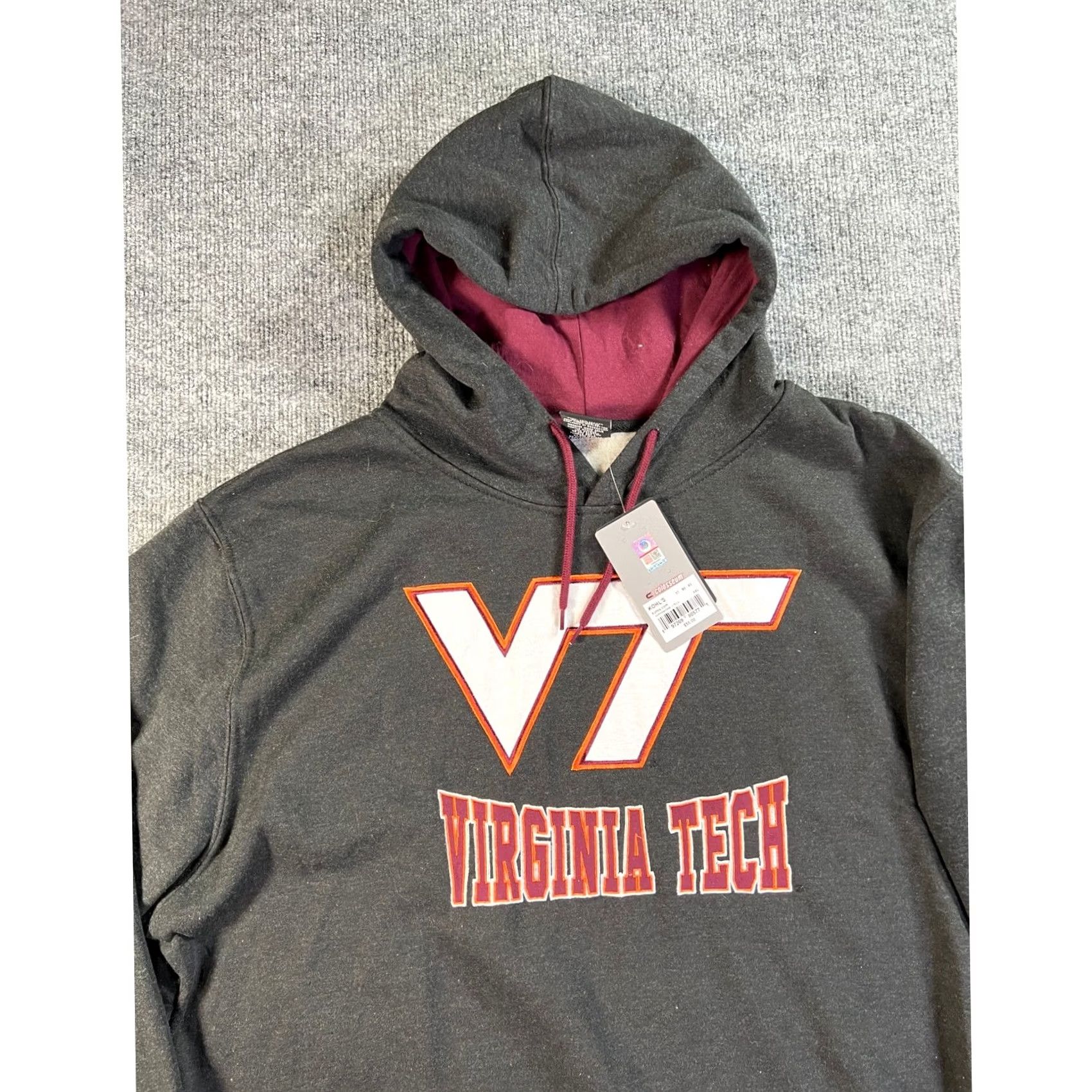 Vintage VINTAGE Colosseum Hoodie Mens 2XL Charcoal Hokies VT Cyclones Pullover NWT Size US XXL / EU 58 / 5 - 3 Thumbnail