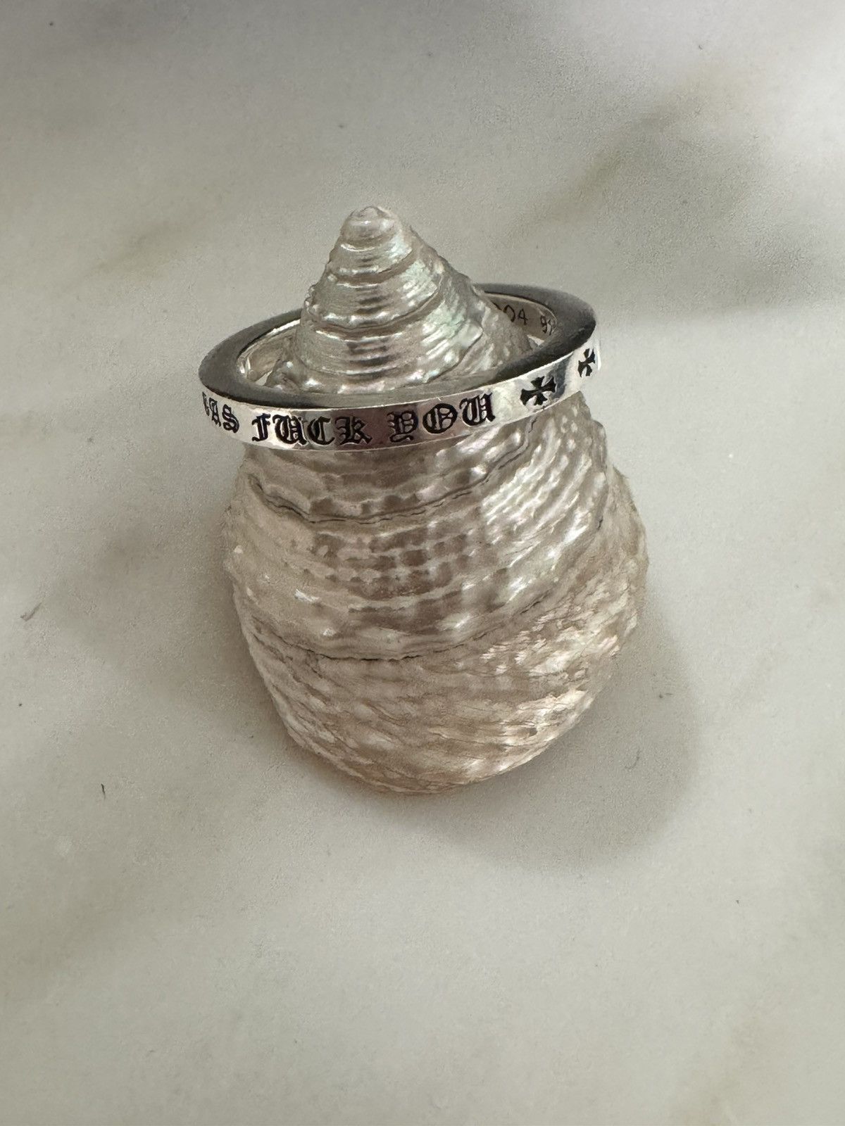 Chrome Hearts ❗️READ DESC❗️Size 12 | Chrome hearts Las Vegas Fuck You Ring Size ONE SIZE - 4 Thumbnail