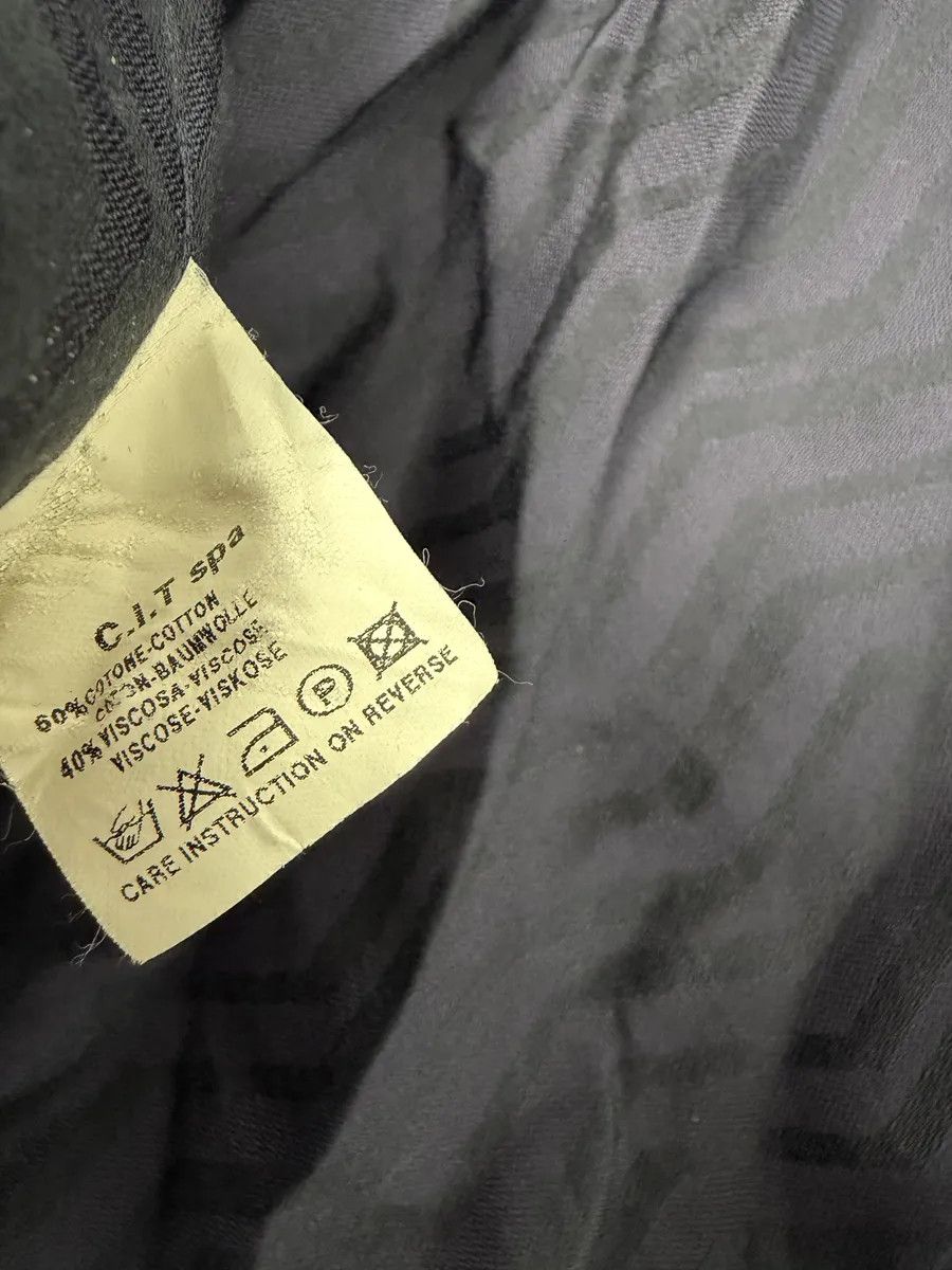 Emporio Armani 1990s Emporio Armani Navy Wavy Lined Shirt Size US M / EU 48-50 / 2 - 10 Thumbnail