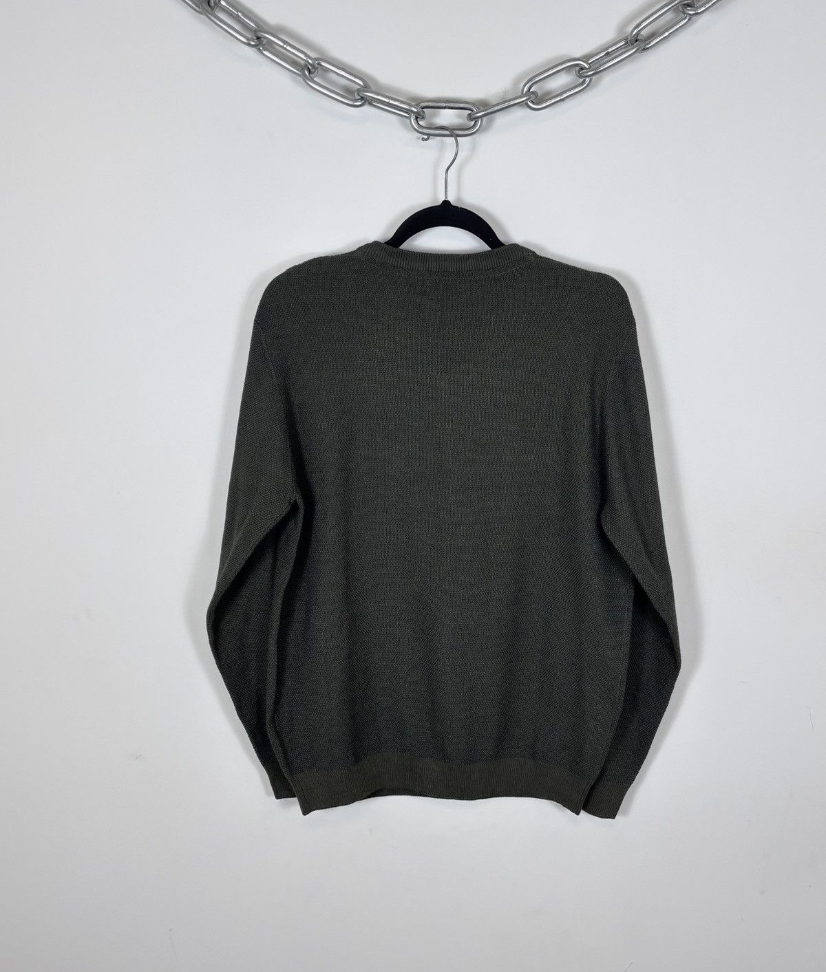 Avirex Avirex Men’s Khaki Green V-Neck Sweater Pullover Military Size US XL / EU 56 / 4 - 12 Thumbnail