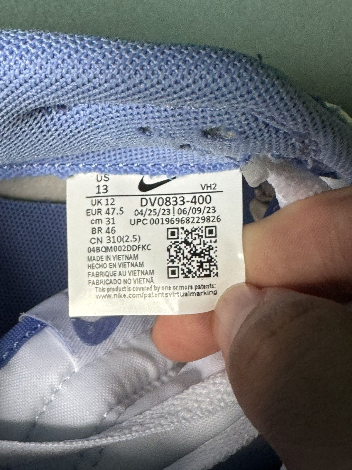 Nike Nike Dunk Low Polar Blue 2023 Size US 13 / EU 46 - 10 Thumbnail