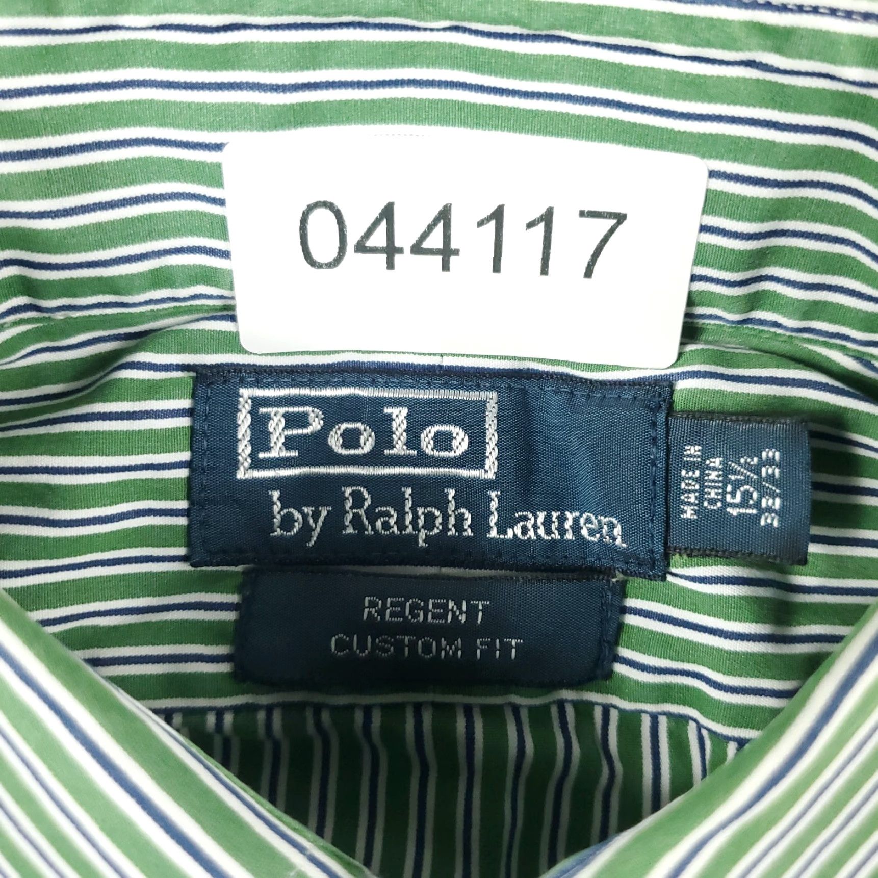 Ralph Lauren Ralph Lauren Shirt Mens Dress Shirt Button-Down Long Sleeve 15.5 Green Stripe Vintage N/A Size 40R - 6 Thumbnail