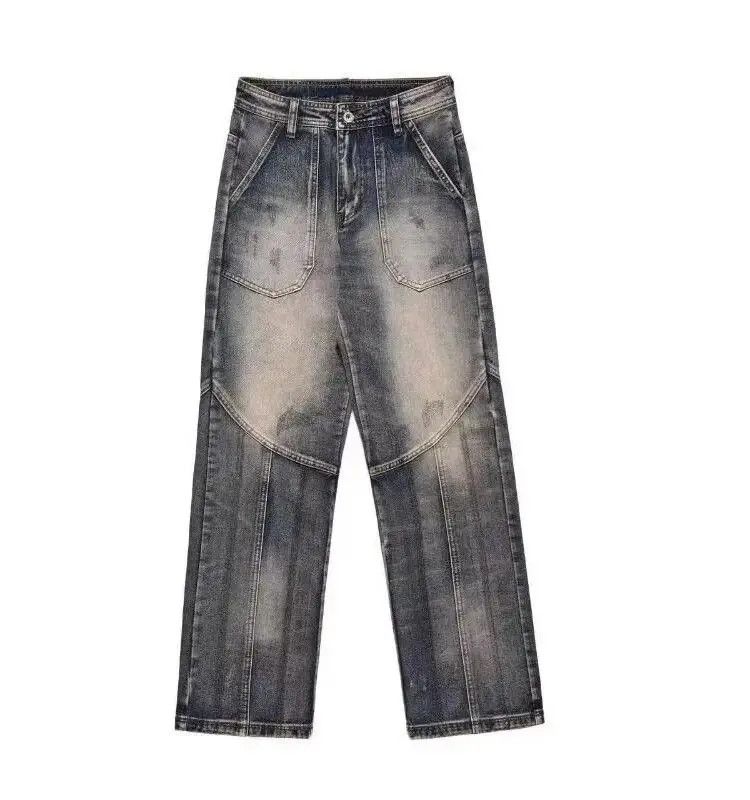 Japanese Brand Retro loose fitting wide leg patchwork jeans Size US 32 / EU 48 - 5 Thumbnail