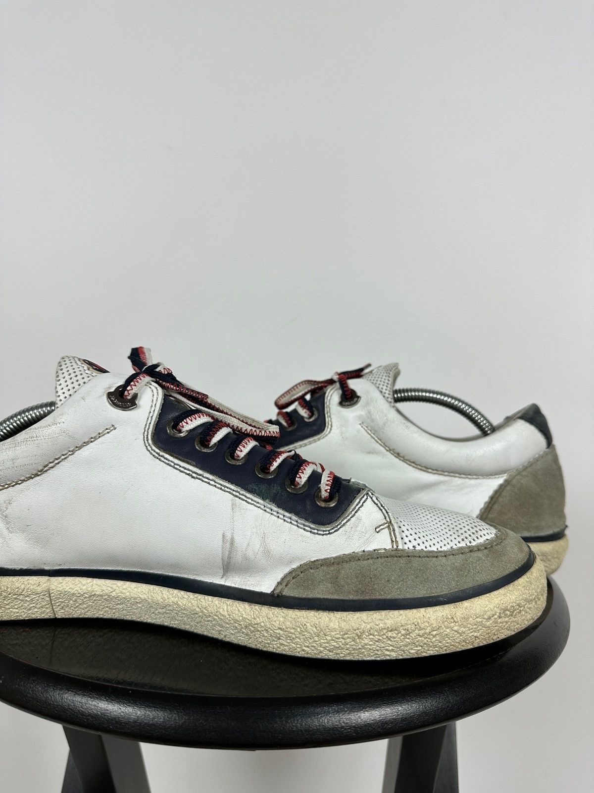 Moncler Moncler Academie Scarpa Leather Low Top Sneakers Size US 11 / EU 44 - 16 Thumbnail