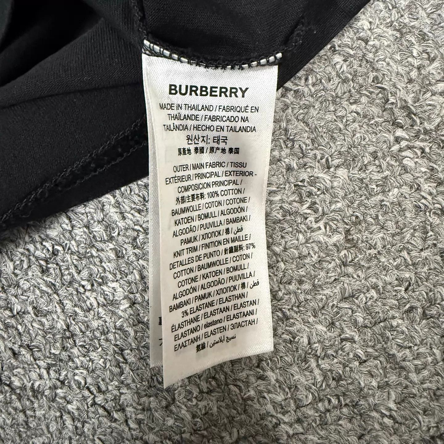 Burberry Burberry Black Chest Logo SS T-Shirt L 99 New Size L / US 10 / IT 46 - 4 Thumbnail