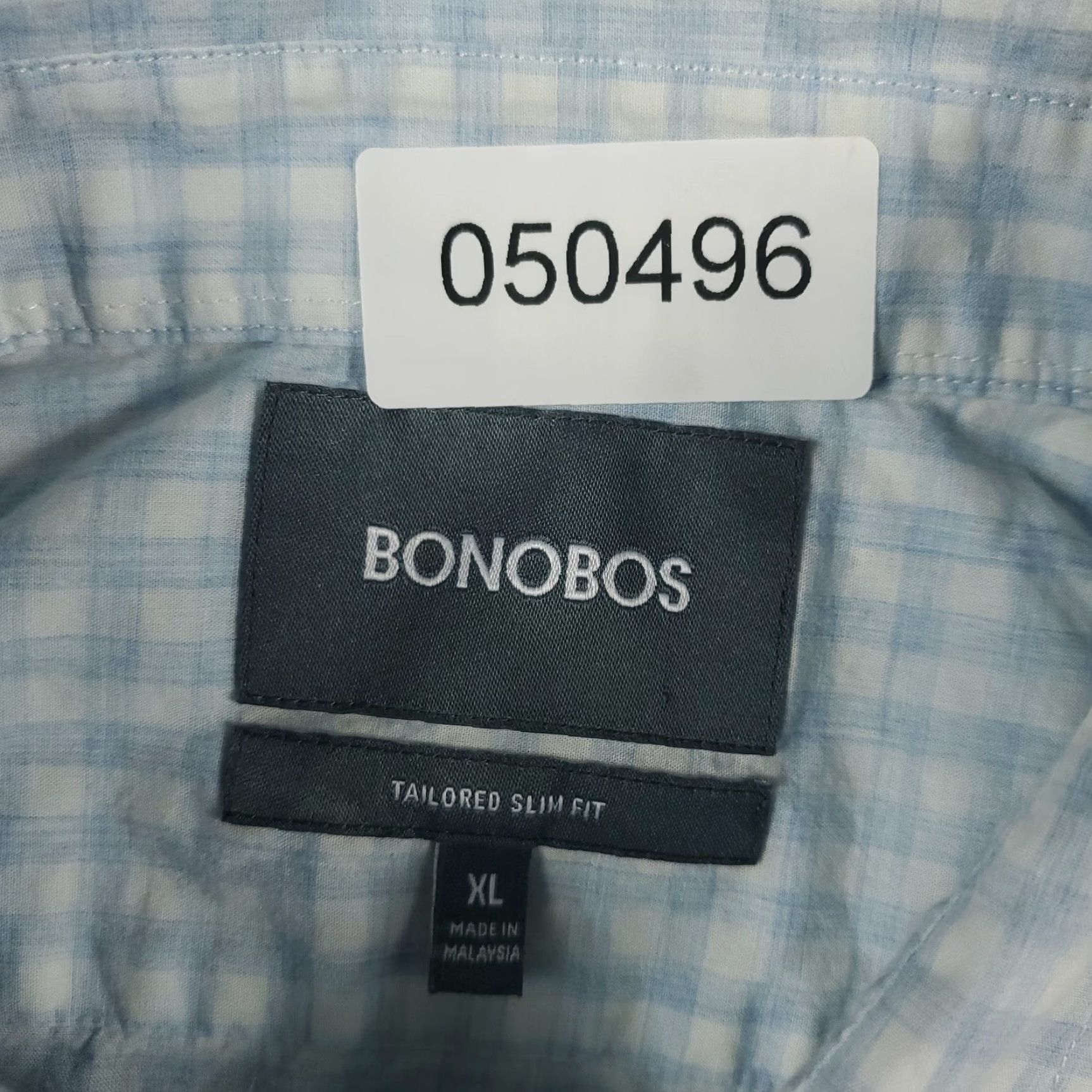 Bonobos Bonobos Shirt Mens XL Blue Plaid Button-Up Long Sleeve - Classic Casual Button-Down Cotton Dress Shirt Mens XL Blue Plaid Size US XL / EU 56 / 4 - 6 Thumbnail