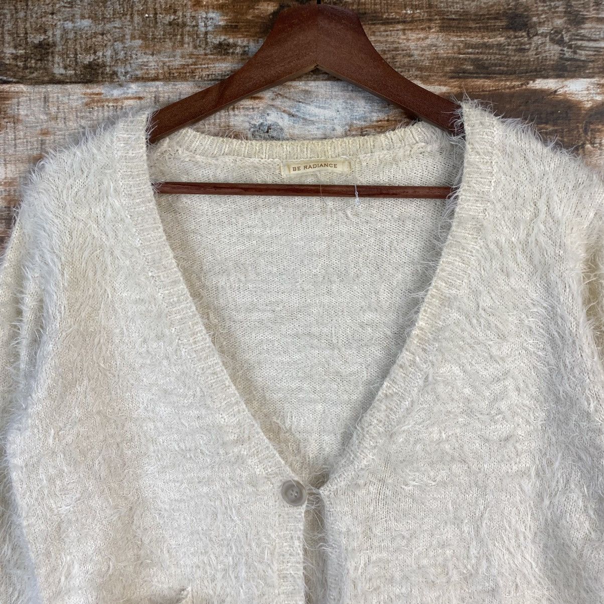 Japanese Brand DL Be Radiance Cream Mohair Shag Shaggy Knitwear #c1050 Size M / US 6-8 / IT 42-44 - 4 Thumbnail