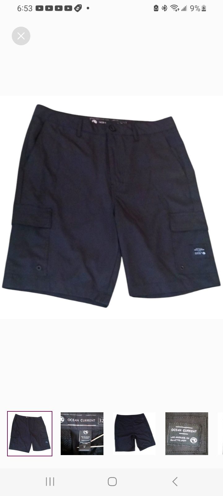 Ocean Current Ocean Current LA Men's Black Swim Shorts Size US 32 / EU 48 - 1 Thumbnail
