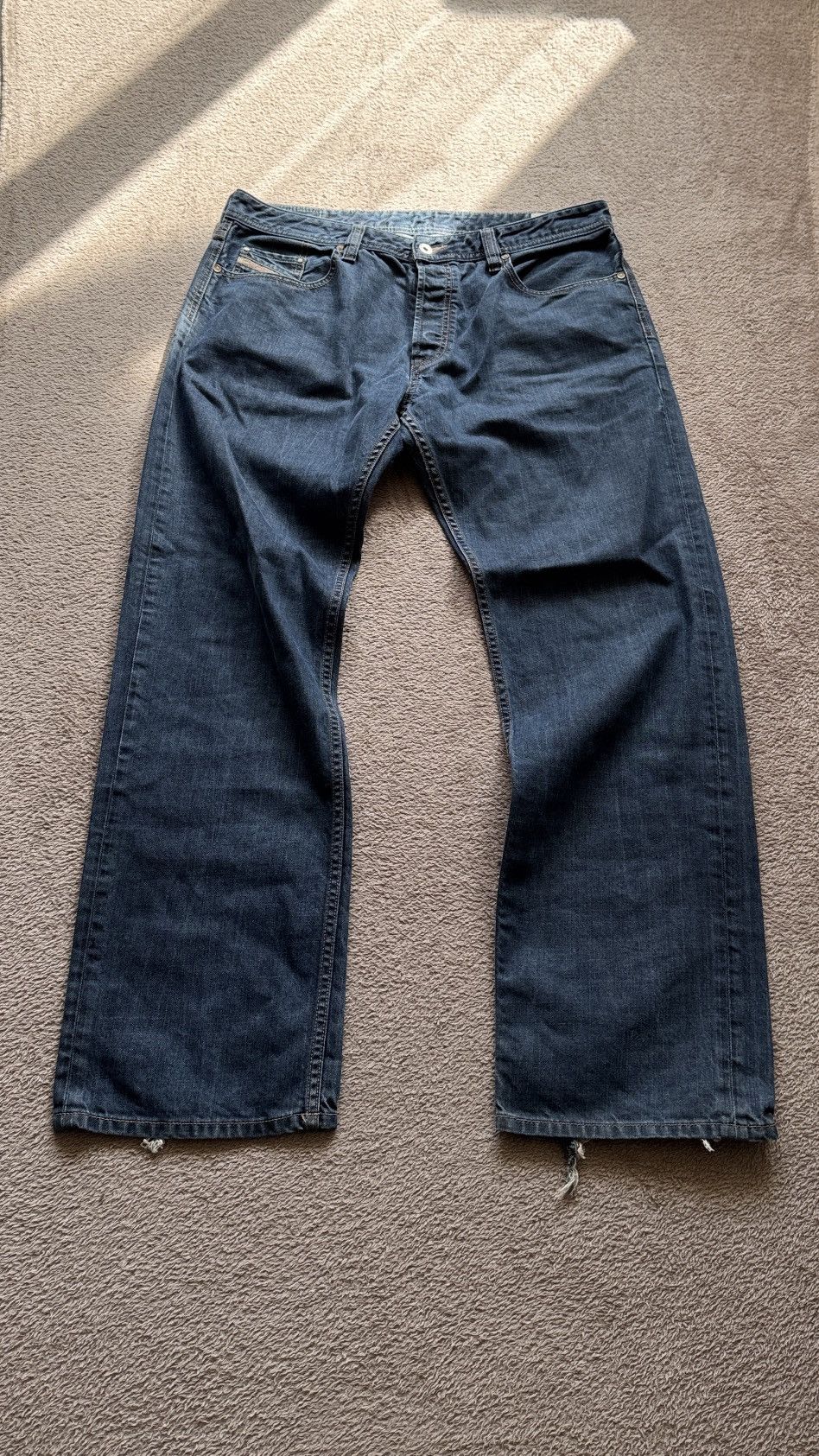 Japanese Brand Diesel Larke-Relaxed Faded Jeans Y2K LGB ifsixwasnine vibe Size US 36 / EU 52 - 1 Thumbnail