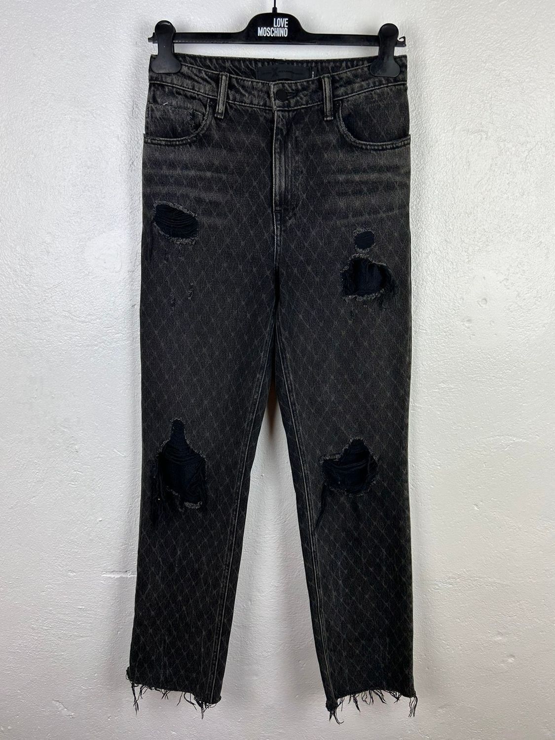 Alexander Wang Alexander Wang Grey Cult Net Straight Let Five Pocket Jeans Size 28" / US 6 / IT 42 - 1 Thumbnail