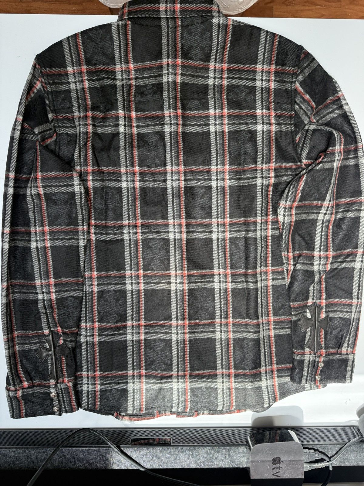 Chrome Hearts Chrome Hearts Cashmere Button Up With Patches Size US XL / EU 56 / 4 - 3 Thumbnail