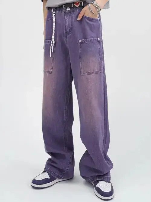 Designer × Japanese Brand × Vintage faded baggy y2k hiphop cargo jeans Size US 33 - 3 Thumbnail