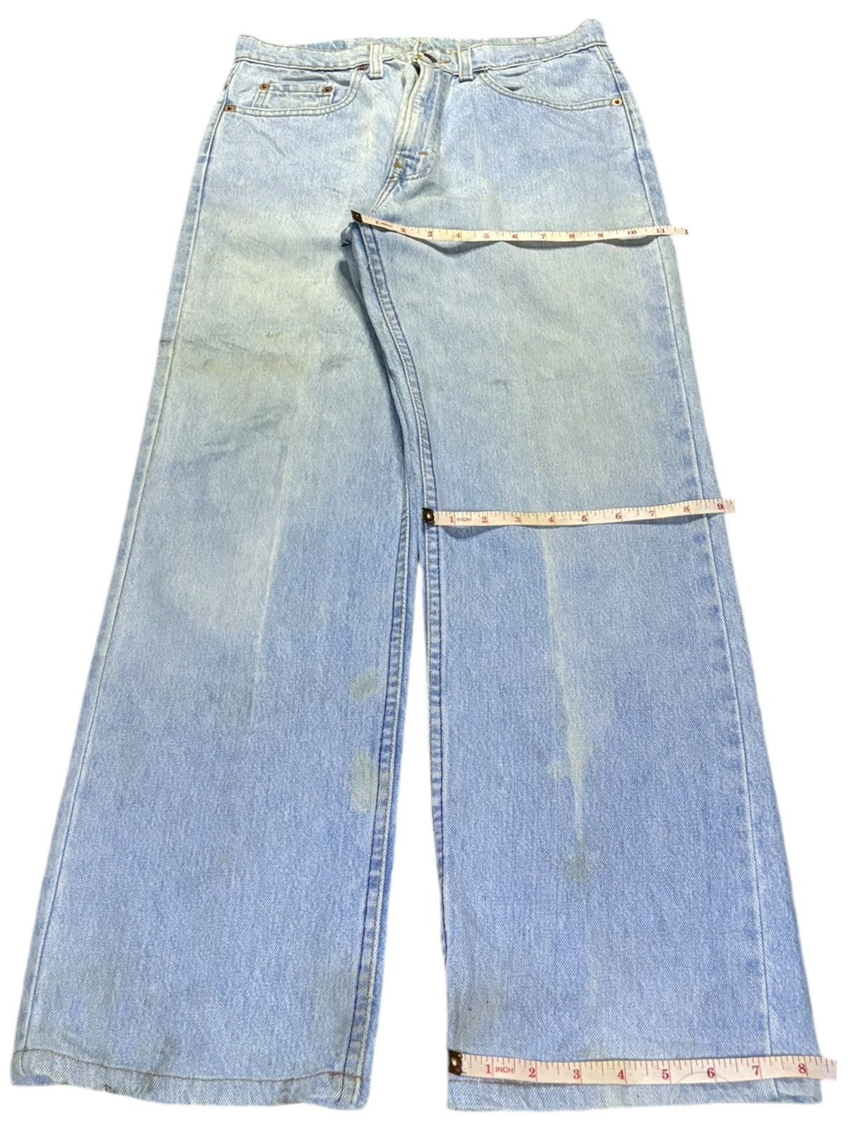 Levi's SALES🔥Vintage 90s Levis 520 Mud Wash Light Blue Baggy Jeans Size US 30 / EU 46 - 14 Thumbnail
