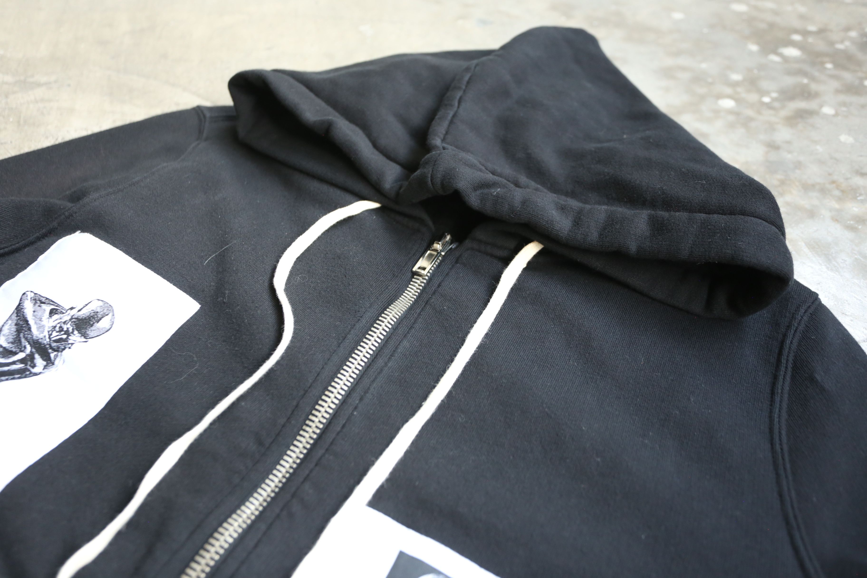 Rick Owens Drkshdw Rick Owens DRKSHDW - S/S 16 - Patch Jason Zip-Up Hoodie Size US L / EU 52-54 / 3 - 3 Thumbnail