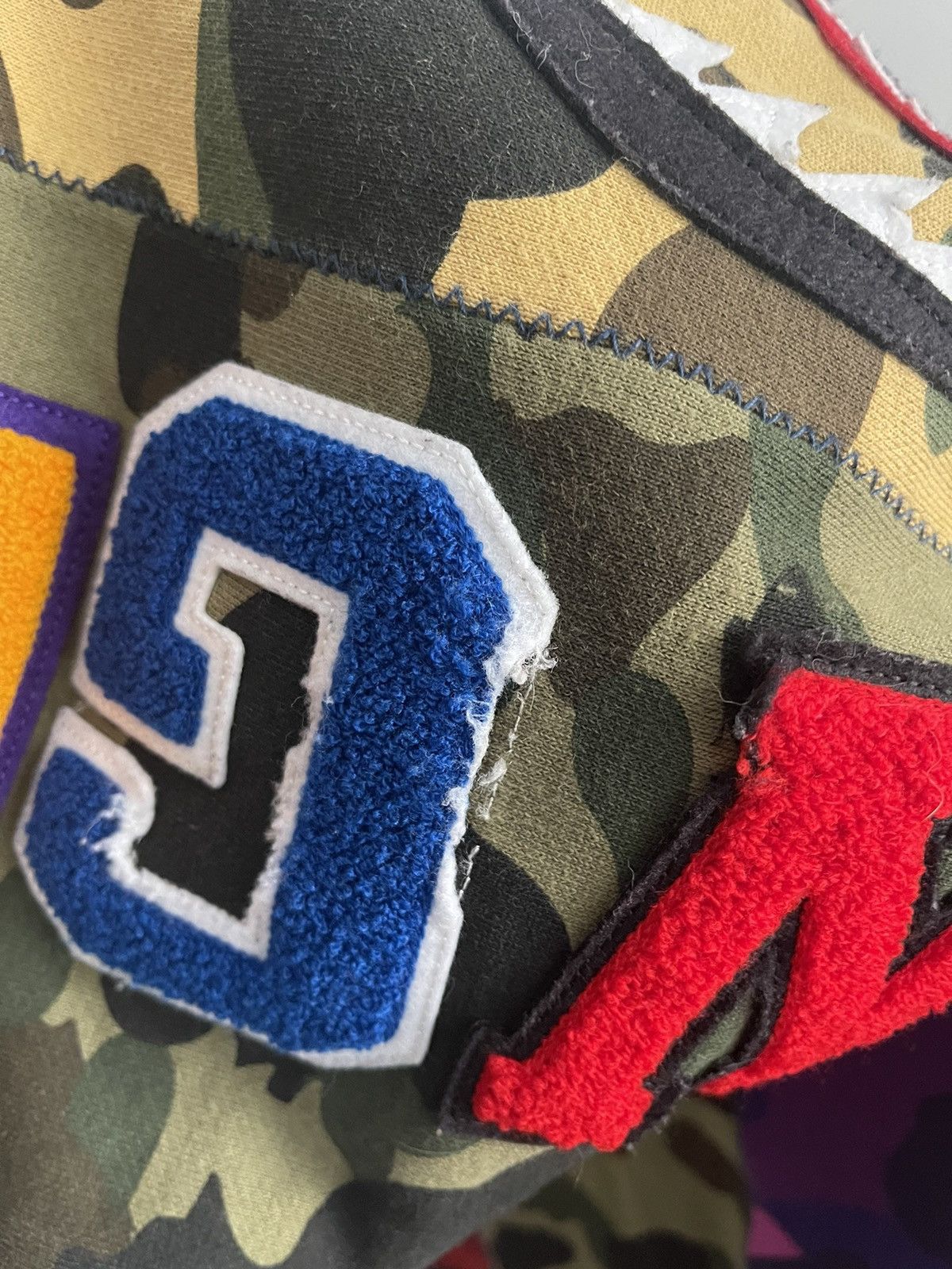 Bape Bape multi camo shark hoodie Size US L / EU 52-54 / 3 - 6 Thumbnail