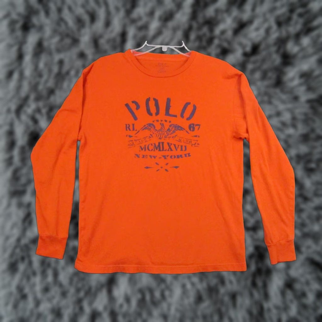 Ralph Lauren Polo Ralph Lauren Shirt Pullover Small Orange Long Sleeve 67 Logo Mens Shirt Orange 67 Pony Logo Ralph Lauren Polo Child? Size US S / EU 44-46 / 1 - 1 Thumbnail